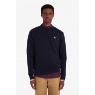 Fred Perry M7535 Azul Marino | Sudadera Cuello Redondo Hombre
