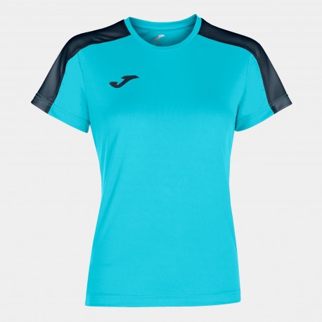 Joma Camiseta Academy Turquesa Fluor-Marino M/C | Mujer