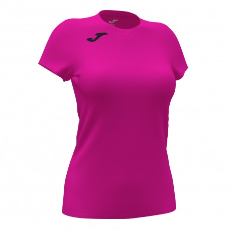 Joma Camiseta Manga Corta Record Ii Rosa Flúor | Mujer