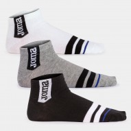 Joma CALCETINES BETA BLANCO GRIS MELANGE NEGRO| Unisex