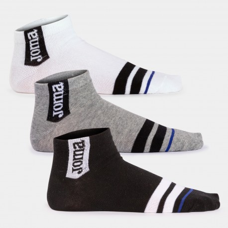 Joma CALCETINES BETA BLANCO GRIS MELANGE NEGRO| Unisex