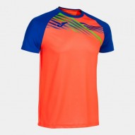 Joma ELITE X SHORT SLEEVE T-SHIRT FLUOR CORAL ROYAL | Hombre  |  Ref.: 103101.047