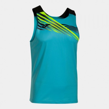 Joma ELITE X SLEEVELESS SHIRT FLUOR TURQUOISE BLACK | Hombre  |  Ref.: 103102.011