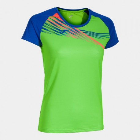 Joma ELITE X SHORT SLEEVE T-SHIRT FLUOR GREEN ROYAL | Mujer |  Ref.: 901811.027