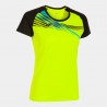 Joma ELITE X SHORT SLEEVE T-SHIRT FLUOR YELLOW BLACK | Mujer |  Ref.: 901811.061
