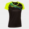 Joma ELITE X SHORT SLEEVE T-SHIRT BLACK FLUOR YELLOW | Mujer |  Ref.: 901811.121