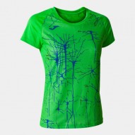 Joma ELITE IX SHORT SLEEVE T-SHIRT FLUOR GREEN | Mujer |  Ref.: 901647.027