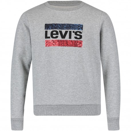 LEVI'S SUDADERA CLAIR CHINE CHICA GRIS