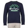 CHAMPION SUDADERA CREWNECK JUNIOR AZUL/VERDE