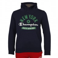 CHAMPION SUDADERA HOODED JUNIOR AZUL/VERDE