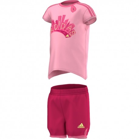 Adidas Conjunto S21458 rosa bebé