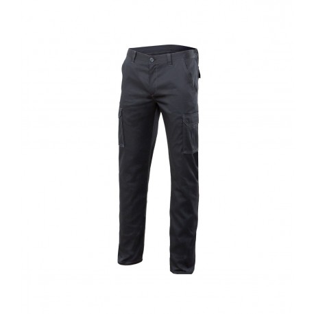 Velilla Pantalón de Trabajo Stretch Multibolsillos negro